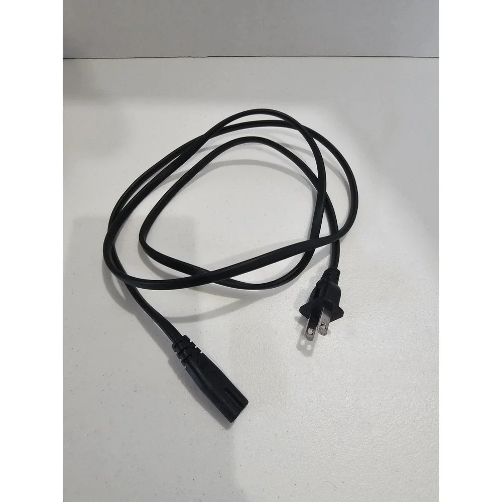 2-Prong Power Cord‎ IEC C7 Figure 8 AC Cable Black Replacement